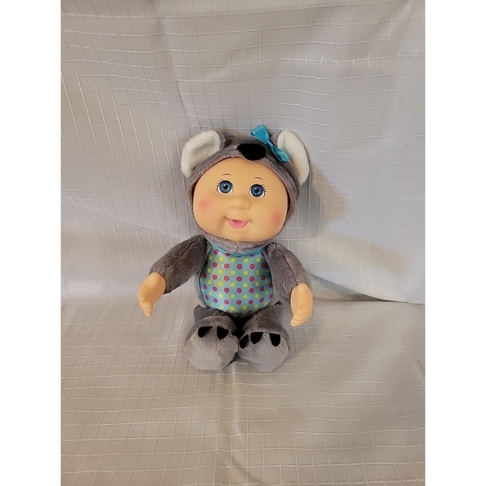 Cabbage Patch Kids Cuties Koala Plush Doll‎ Grey Blue Polka Dot 2018 CPK 9 Inch